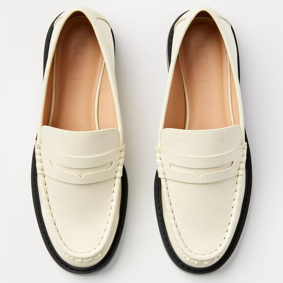 NWOT VEGAN PENNY LOAFER By LOFT SZ 10 - Picture 2 of 4